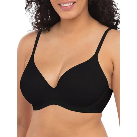 Kindly Black Sustainable Tailored Full Figure Coverage T-Shirt Bra Size 40DD - Picture 1 of 5